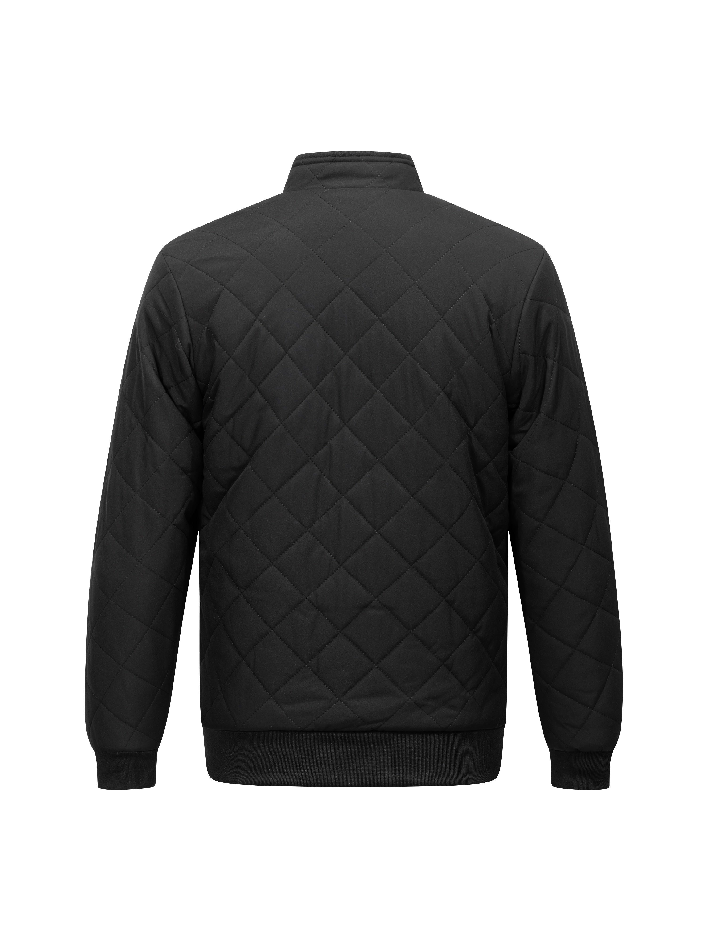Visconte Heren Winterjas – Donkergroene Gewatteerde Fleece Jas met Capuchon, Zip-Up, Warme Loose Fit Jas voor Koud Weer