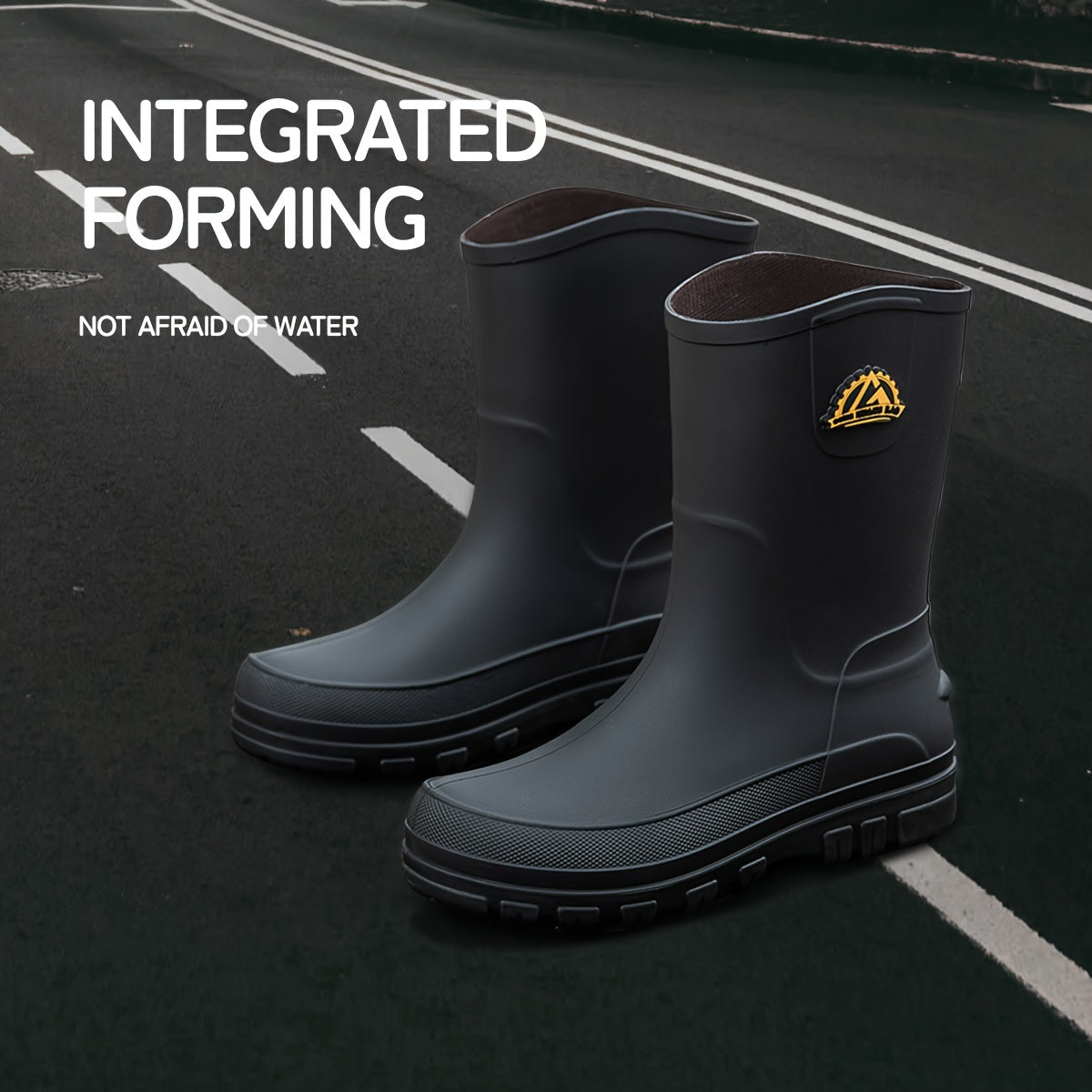 Regen laarzen | Slip-On Waterdichte Laarzen voor Heren - Duurzame Outdoor Laarzen voor Auto's Wassen, Tuinieren en Vissen