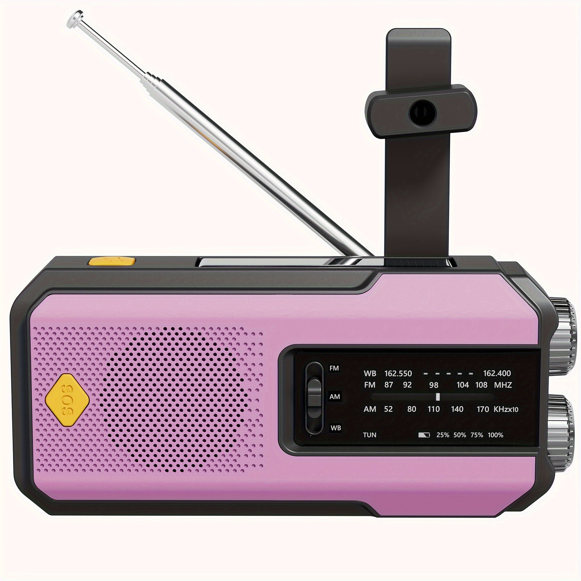 Voltura Gear | Zelfaangedreven Noodradio – Handopwinder, Solar, Powerbank & Zaklamp – FM/AM Radio, SOS Alarm, Onmisbaar voor Rampen & Noodgevallen