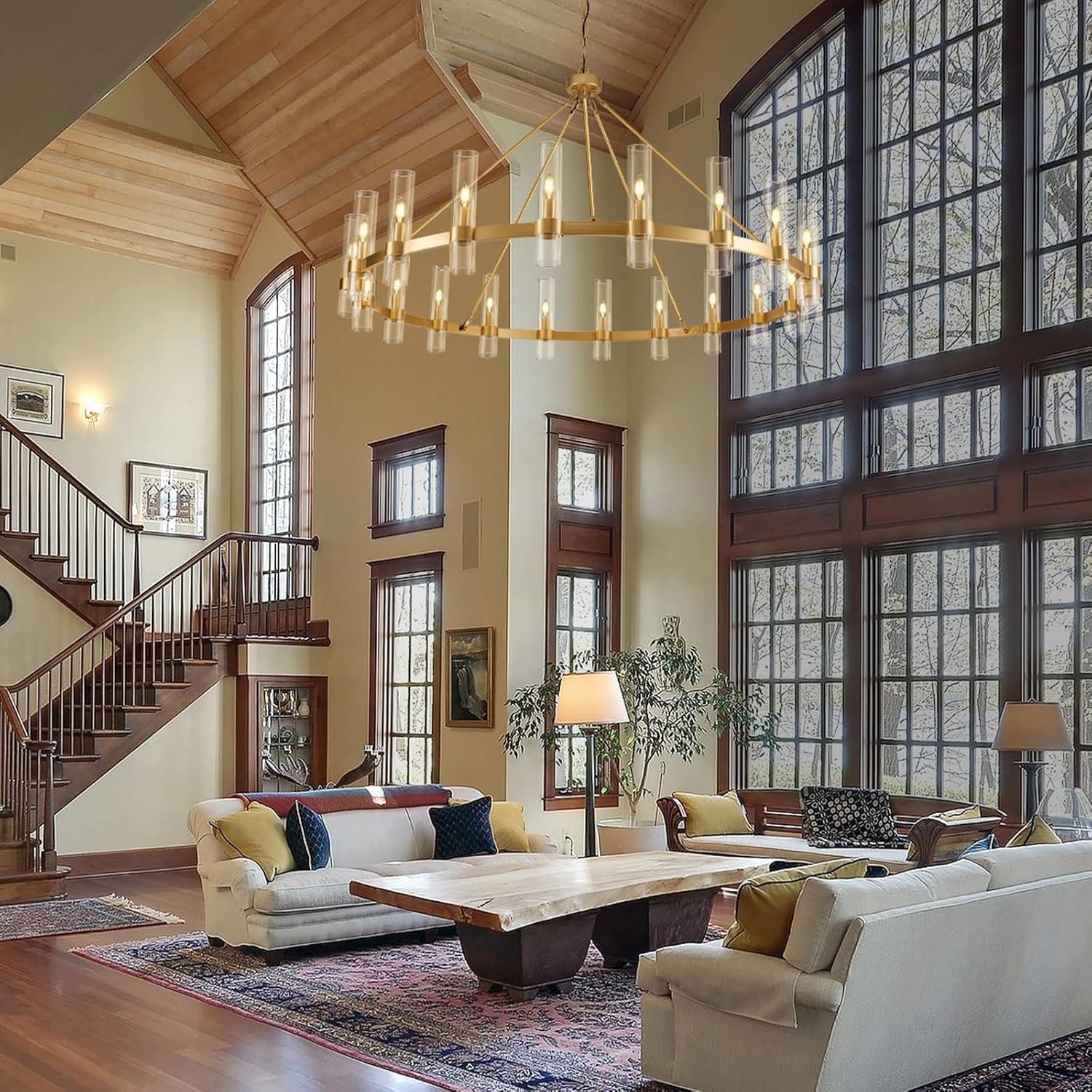 Farmhouse Wagon Wheel Kroonluchter