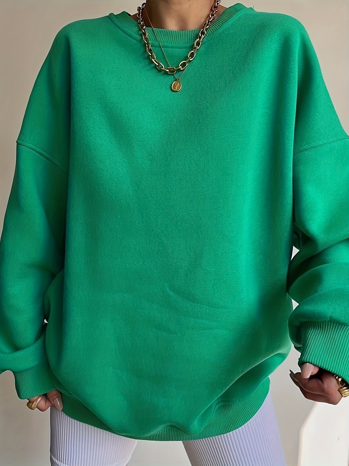 Dames Sweater / Trui met letterprint | casual - lange mouwen - ronde hals - Perfect voor het najaar