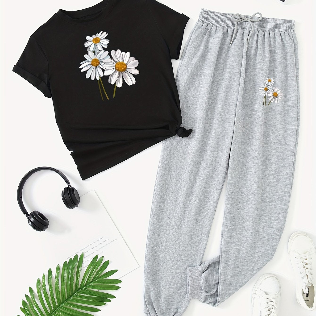 Bloemenprint Trainingspak | Zomer Outfit Dames | Comfortabele Casual Outfit
