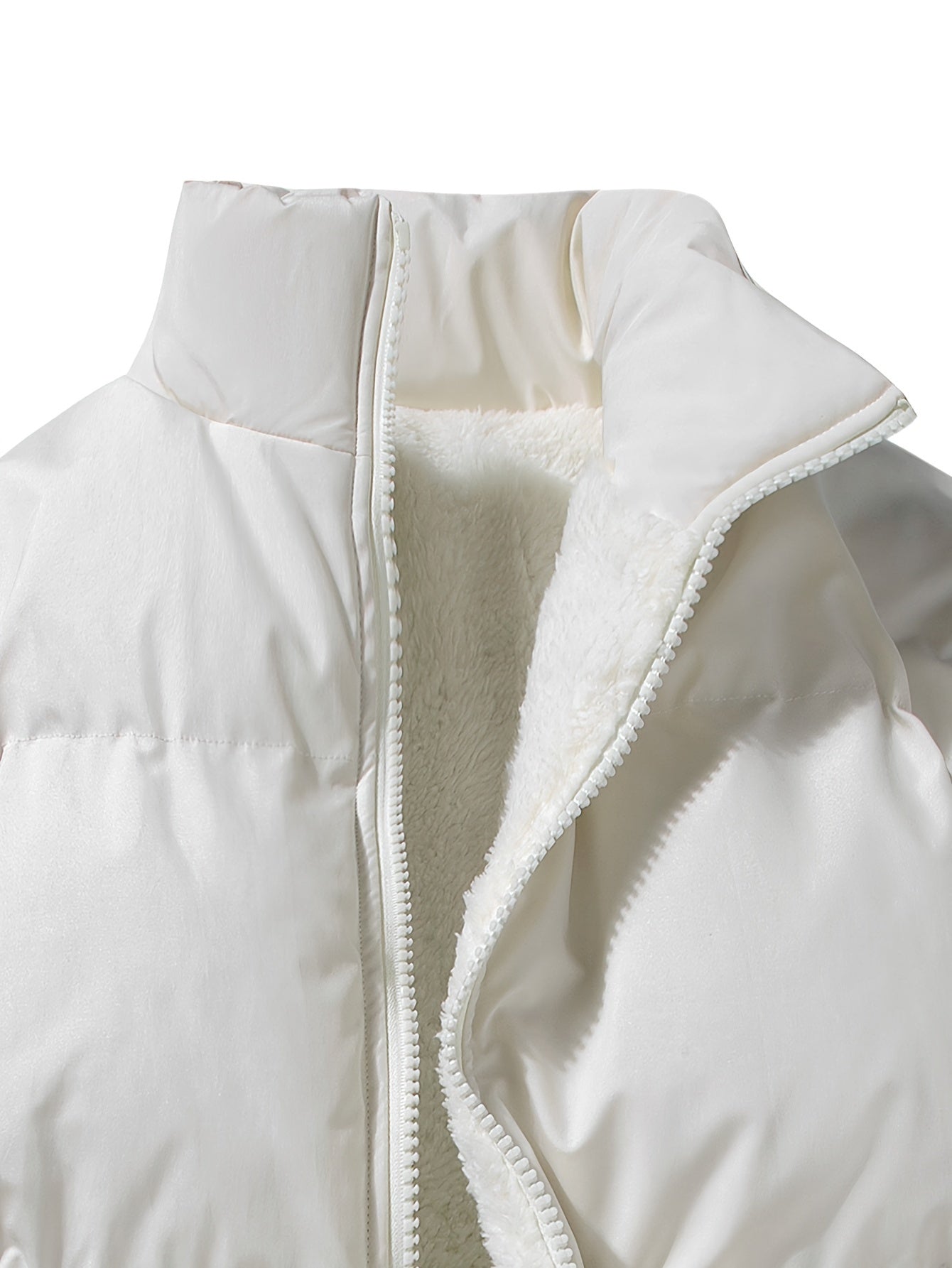 Visconte | Heren Winterjas | Japans Fleece gevoerde zip-up jas, opstaande kraag, warme herfst/winter coat