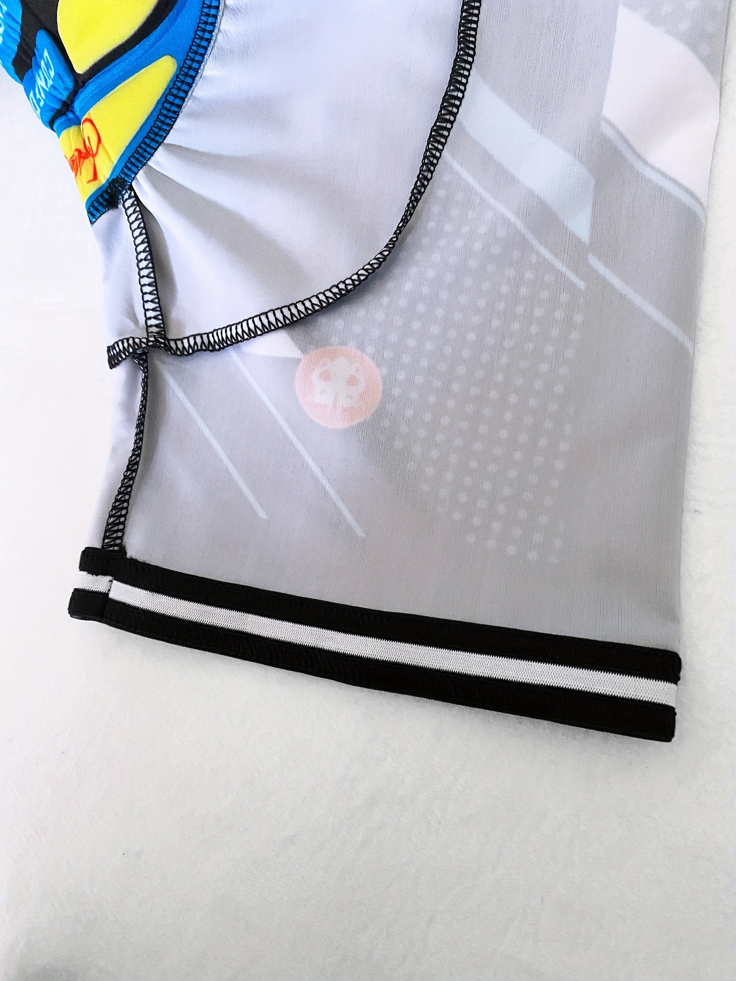 Gestroomlijnd streep wielershirt | Wielerkleding | Snelheidsfiets Jersey