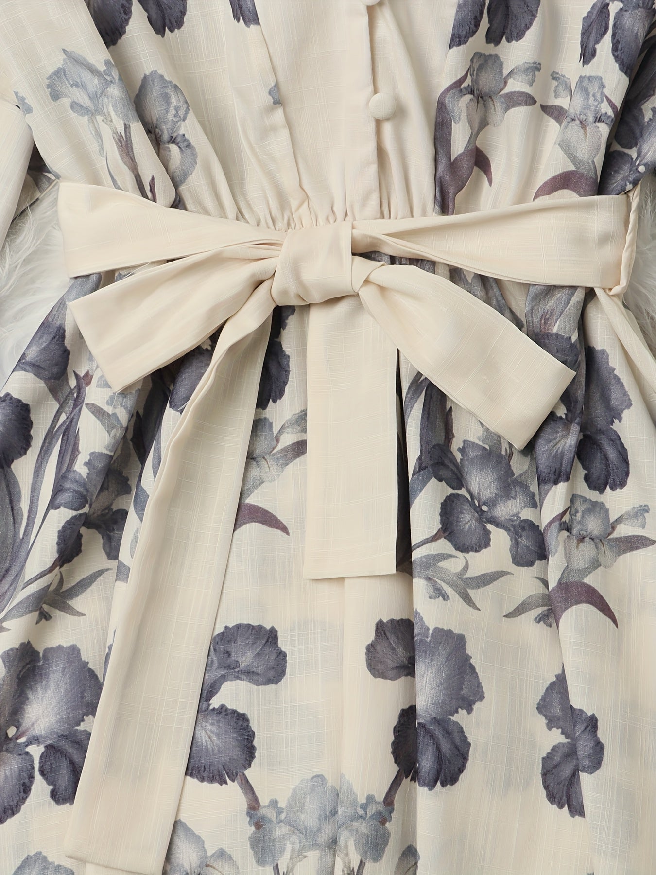 Floral Print V-NeckDames Blouse Jurk | Duurzaam - Must-Have - Stijlvol & Comfortabel - Lente/Zomer/Herfst