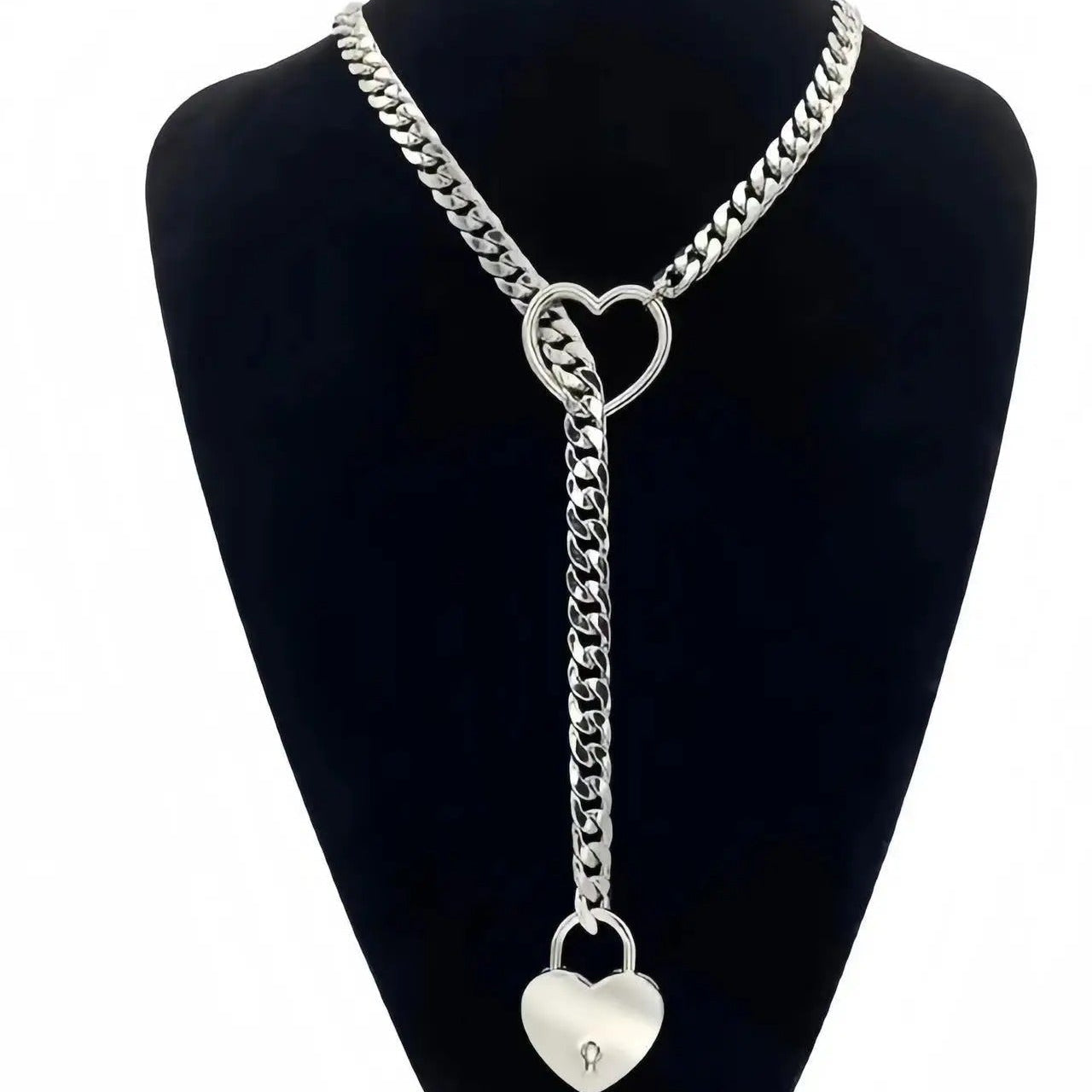 Heart Lock Necklace Couples Chocker | 14K Plated