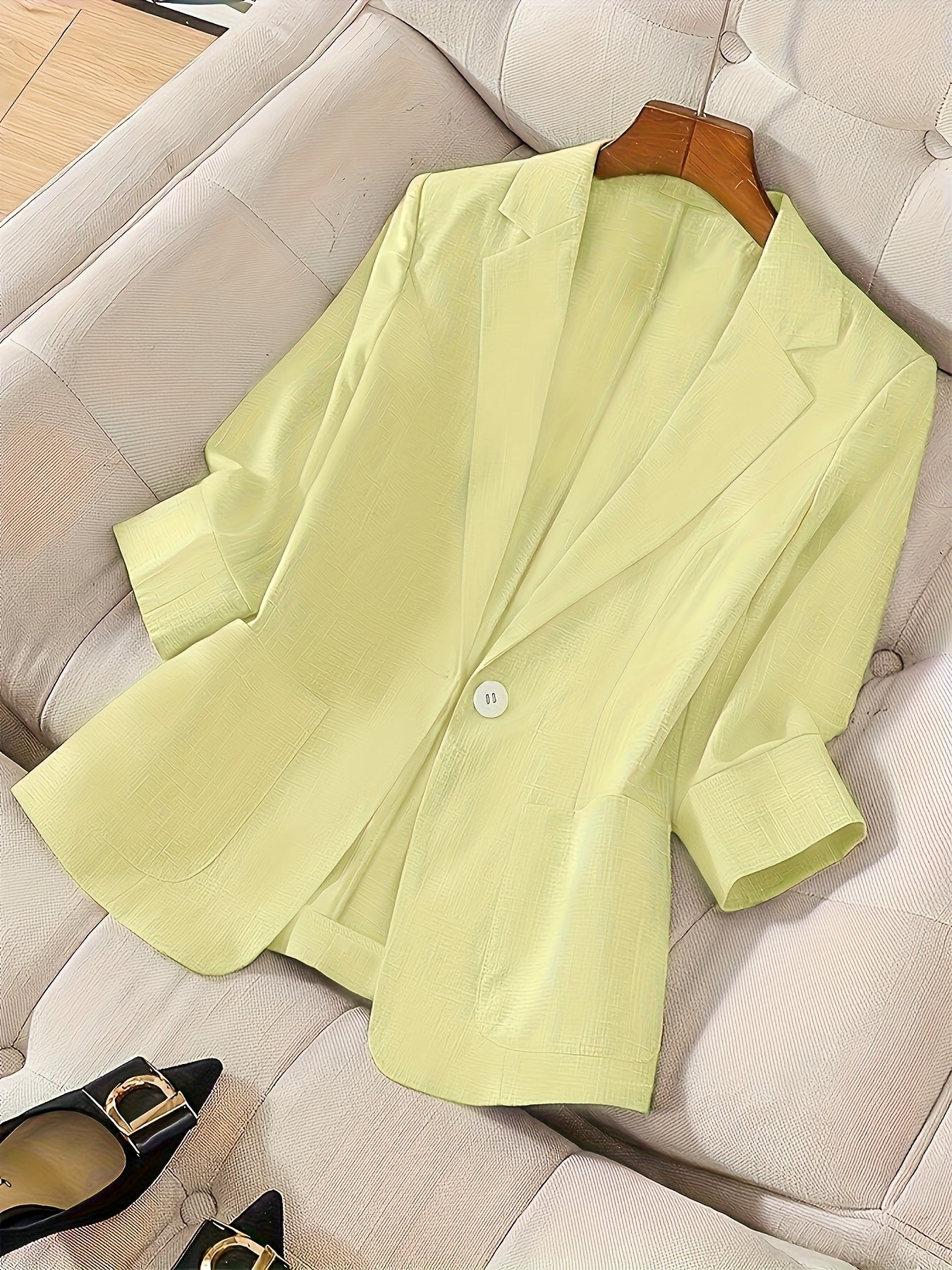 Visconte | Dames Blazer | Lichtgewicht stof, single-breasted, 3/4 mouw, elegante casual jas voor dagelijks gebruik