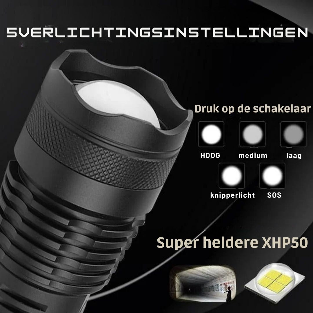 90000 Lumen XHP50.2 Meest Krachtige Zaklamp