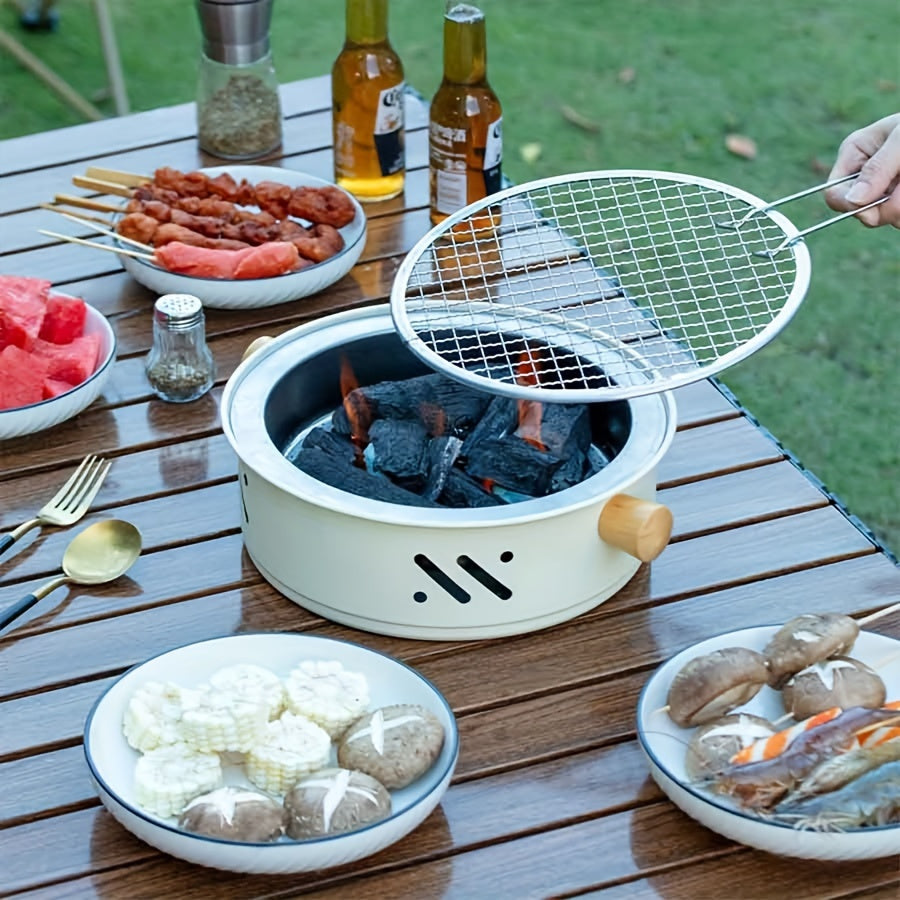 Gourmet Grill - Draagbare RVS Grill met Tafelbladverhitter - Stijlvol & Praktisch - KitchenCrest - FS+ - Essential