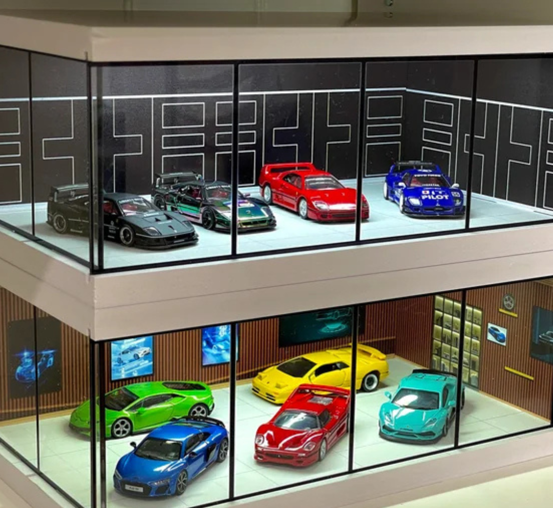 GaragePro 1:64 | Perfect thuis voor speelgoedauto's en miniatuurmodellen