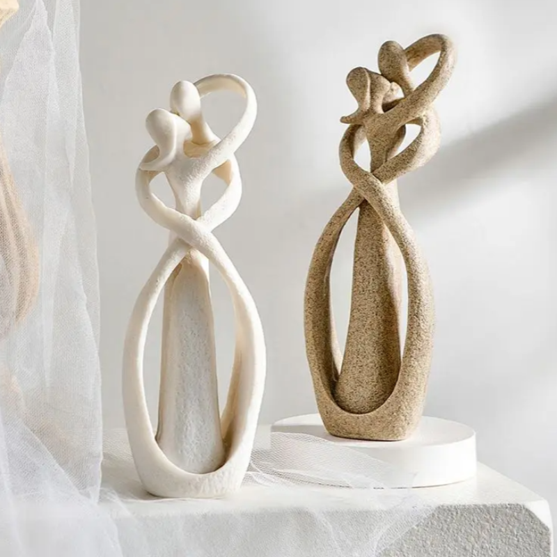 Abstract Liefdesomhelzing Beeld Artistieke Woondecoratie voor Woonkamer Speciale Gelegenheden