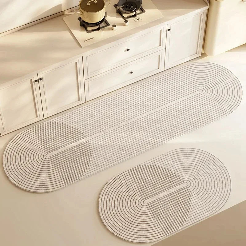 Antislip Keukenmat - Super Absorberend en Duurzaam - Minimalistisch Design voor Comfort en Veiligheid