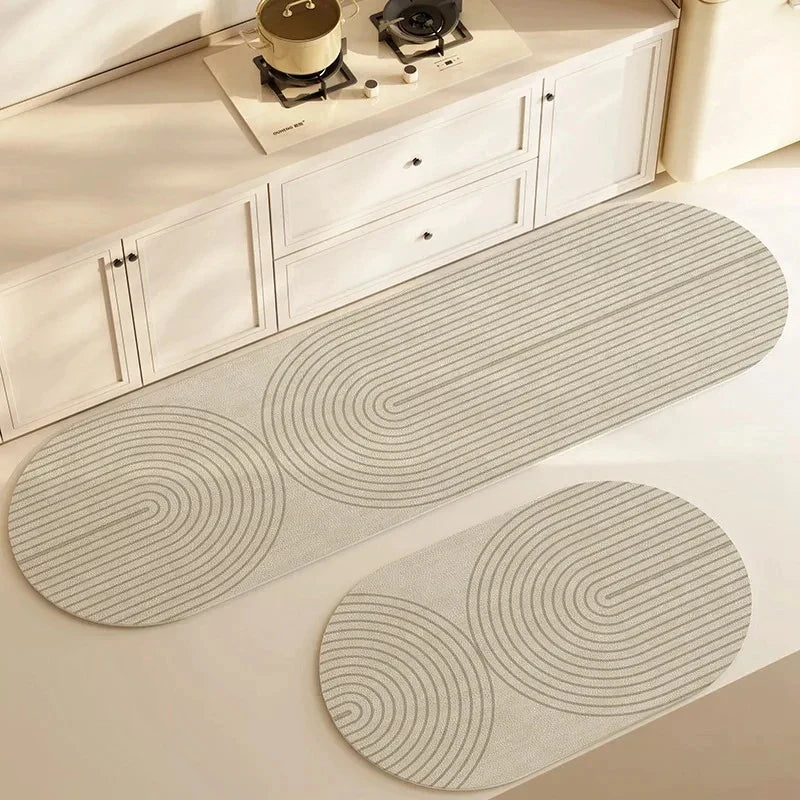 Antislip Keukenmat - Super Absorberend en Duurzaam - Minimalistisch Design voor Comfort en Veiligheid