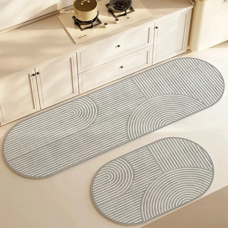 Antislip Keukenmat - Super Absorberend en Duurzaam - Minimalistisch Design voor Comfort en Veiligheid