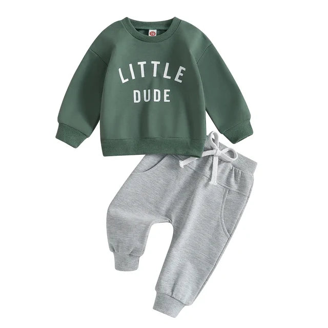 Mini Style | Stoere 'Little Dude' Set Katoen