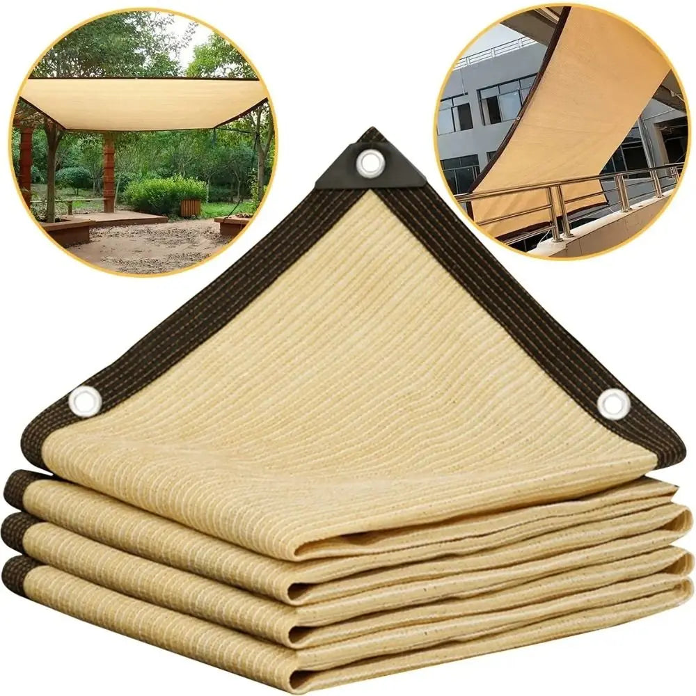 Schaduwdoek – 90% UV-bescherming met Duurzaam HDPE & Stevige Bevestigingsogen