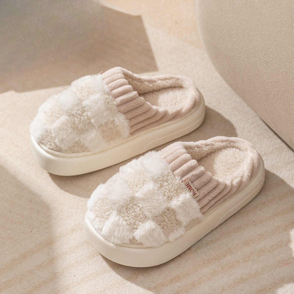 Fluffy Warm Slippers | Olivia - Soft and Comfortable - Ideal for Winter Evenings