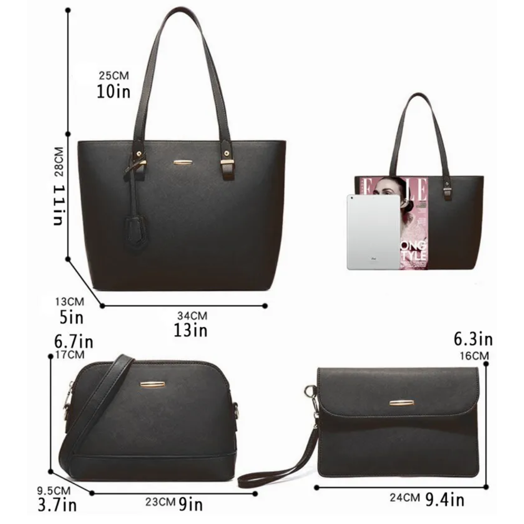 Camilla 4-piece Bag Set | Practical & Stylish