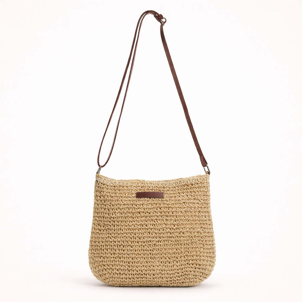 Maréa | Strandtas | Stro Crossbody Zomer