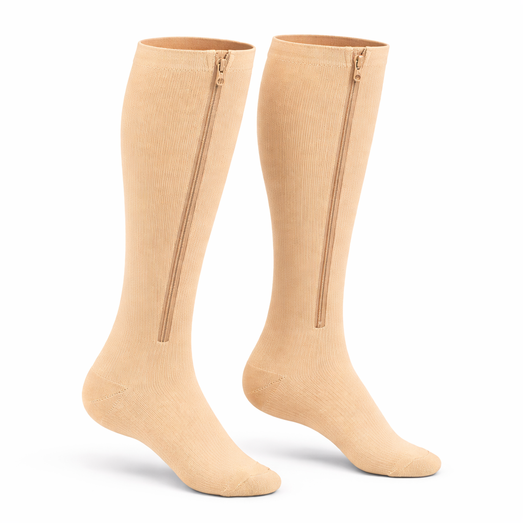 Visconte | Kniehoge Compressiekousen | Elastisch stretch materiaal , 20-30 mmHg compressie