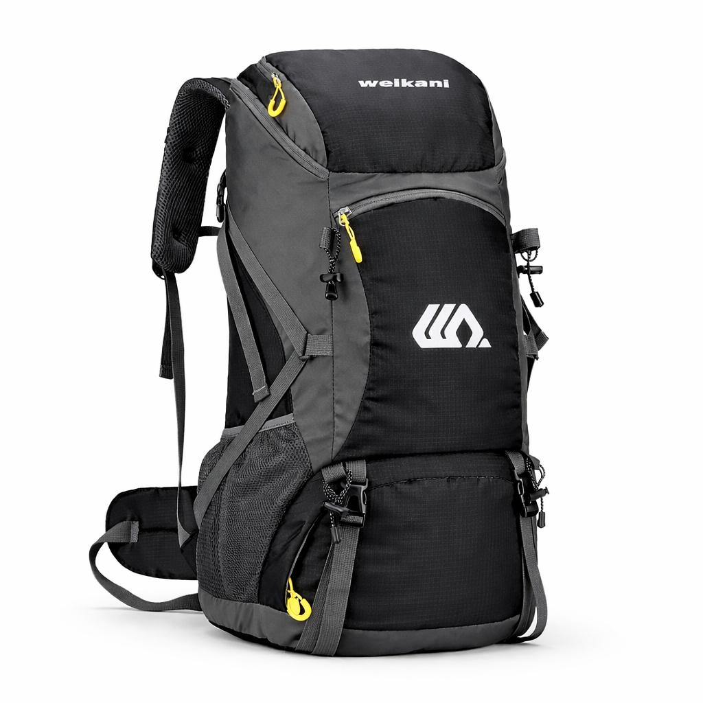 WEIKANI | Reisrugzak 50L | Waterdicht polyester, grote capaciteit, outdoor rugzak voor camping en wandelen