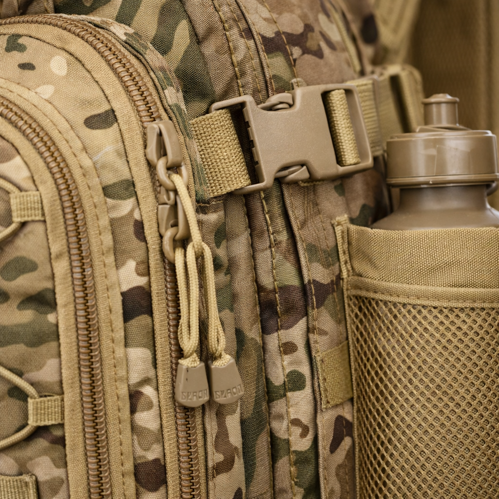 MILPRO | Tactische Rugzak 60L | Waterdicht nylon, molle systeem, heavy duty outdoor rugzak voor hiking en survival