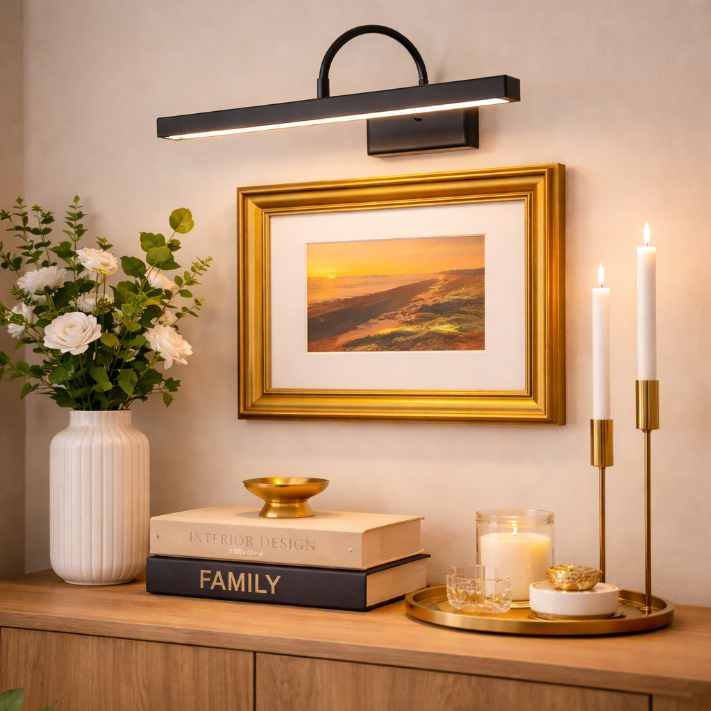 UPLIGHT Pro LED Wandlamp voor Schilderijen – Draadloos Oplaadbaar, Dimbaar, Met Afstandsbediening