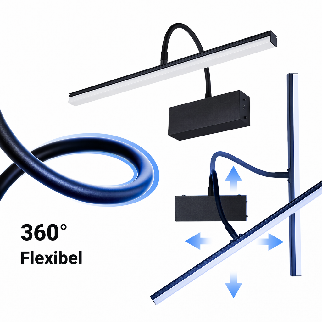 UPLIGHT Pro LED Wandlamp voor Schilderijen – Draadloos Oplaadbaar, Dimbaar, Met Afstandsbediening