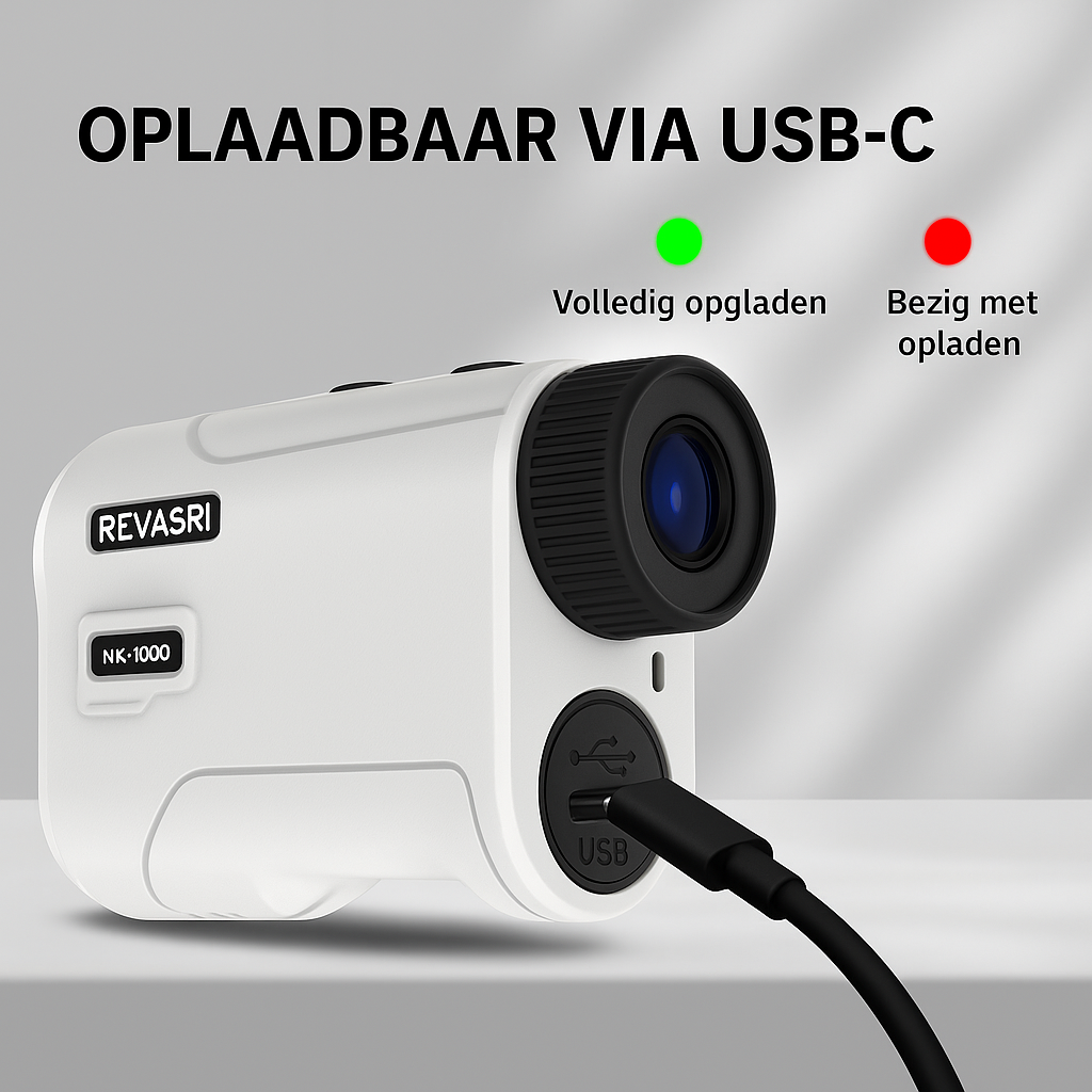 REVASRI – Golf Rangefinder met Slope & Pin Lock | Golf Afstandsmeter | 914m Laser, Oplaadbaar, Toernooilegale Slope Functie