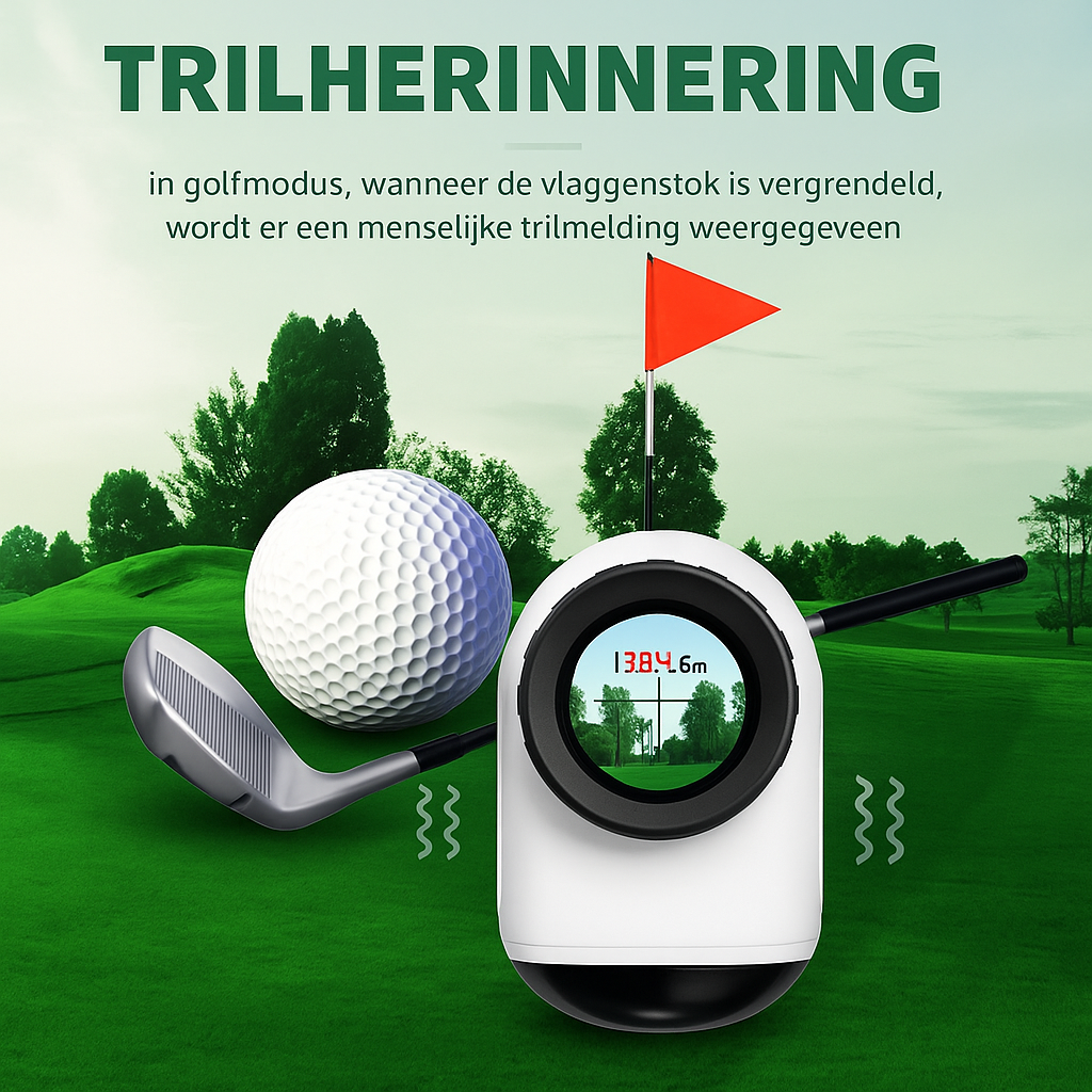 Nohawk – 914m Laser Rangefinder met Display | Golf Afstandsmeter | USB-Oplaadbaar, Slope Compensatie & Trilsignaal