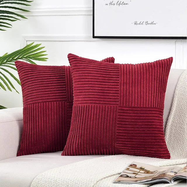 Corda Kussensloop - Zachte Corduroy, Minimalistisch Design