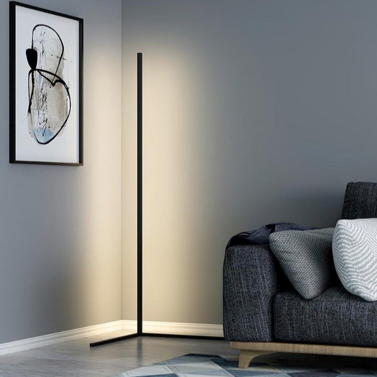 Minimalistische LED Hoeklamp – Moderne Vloerlamp voor Woonkamer, Slaapkamer of Kantoor
