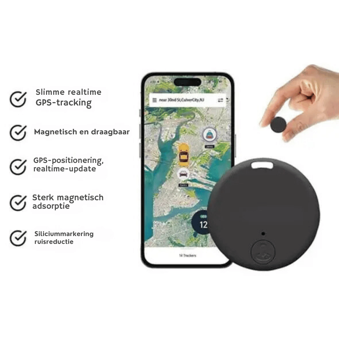 Sandsberg | 3x Mini GPS Tracker - Sterke Auto- en Sleutelszoeker