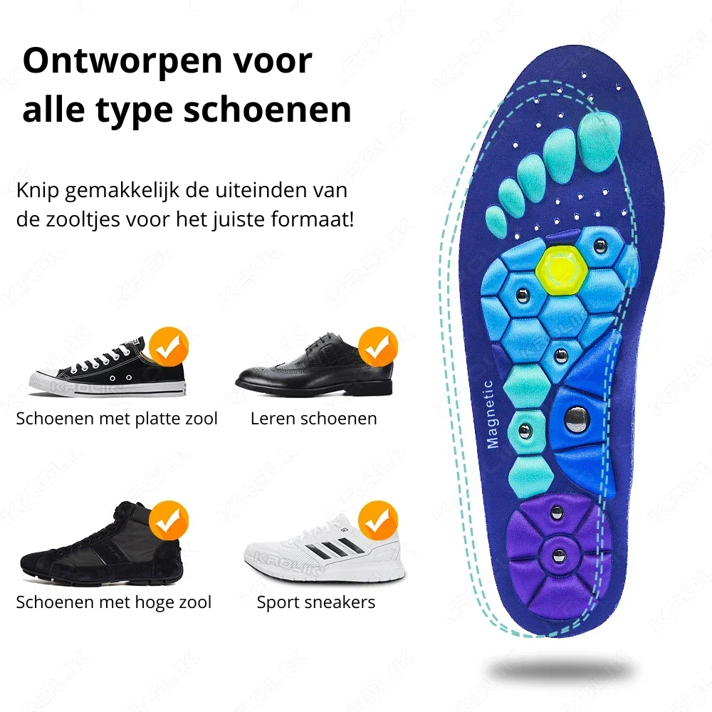 FootAlign – Magnetische Acupressuur Inlegzolen (Unisex)