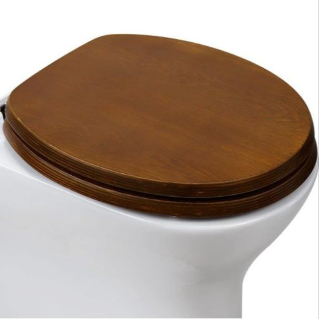 Elegant Houten Toiletbril met Softclose  Ovaal Badkamer Accessoire