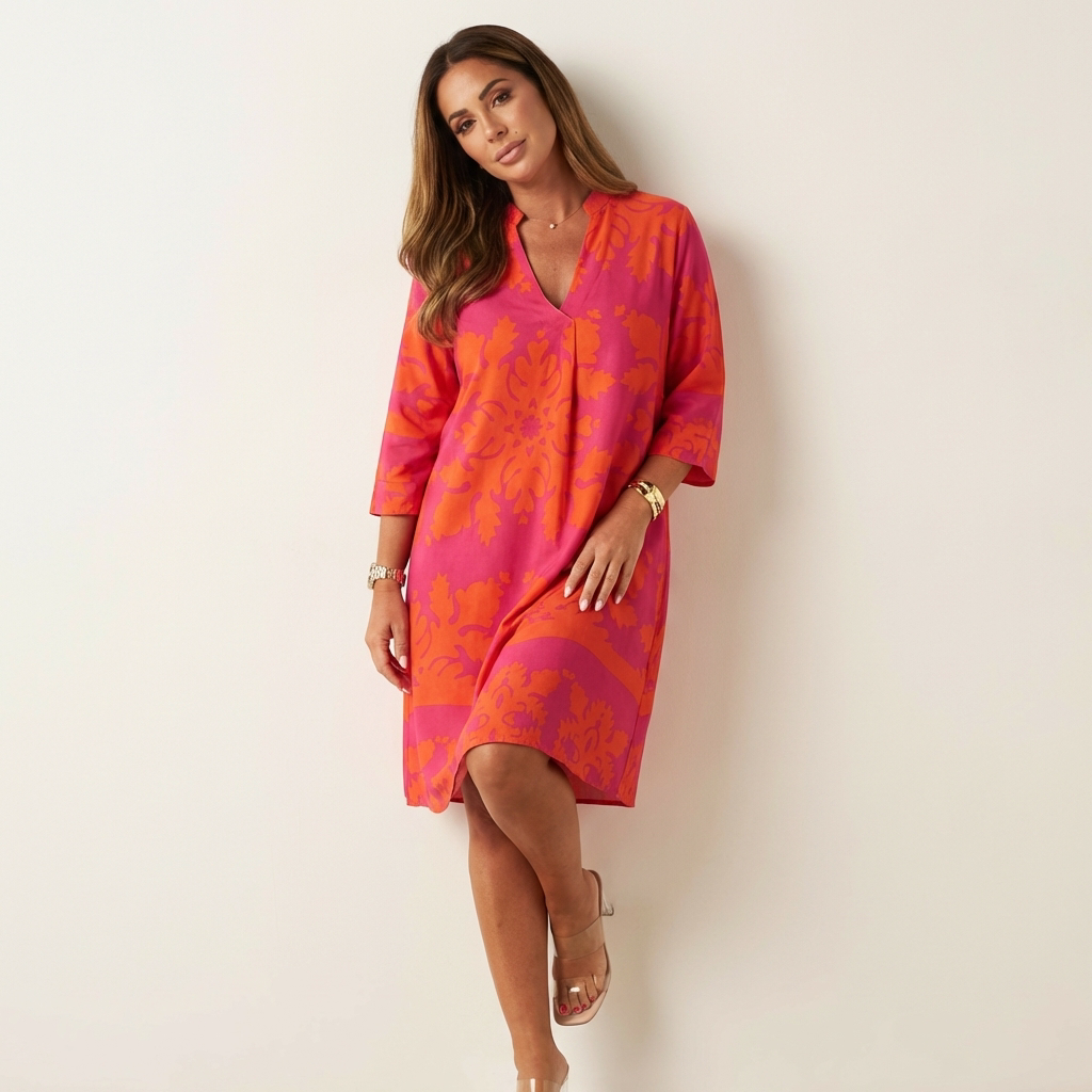 Elegante Soepelvallende lentejurk - Marije