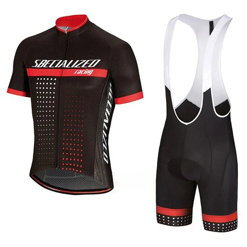 Velonex Heren Fietskleding Set Zomer - Ademende Wielertrui met Bib Shorts - Sneldrogende Wieleroutfit voor Racefiets en Mountainbike