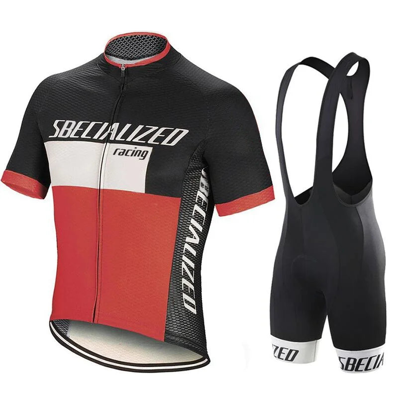 Velonex Heren Fietskleding Set Zomer - Ademende Wielertrui met Bib Shorts - Sneldrogende Wieleroutfit voor Racefiets en Mountainbike