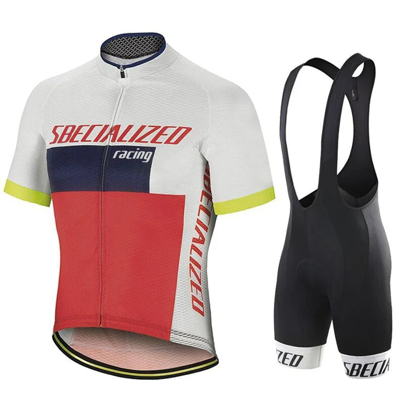 Velonex Heren Fietskleding Set Zomer - Ademende Wielertrui met Bib Shorts - Sneldrogende Wieleroutfit voor Racefiets en Mountainbike