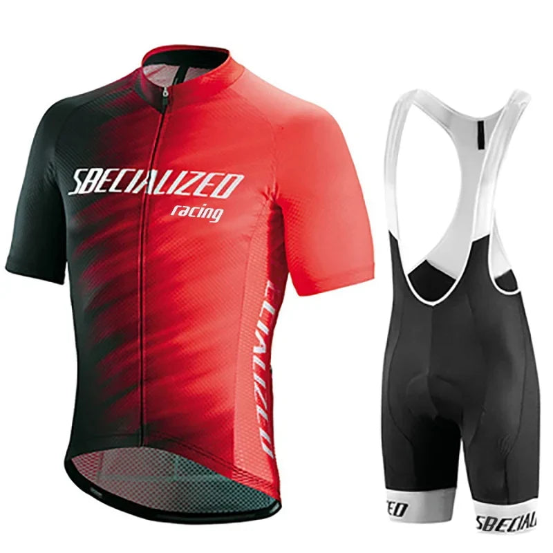 Velonex Heren Fietskleding Set Zomer - Ademende Wielertrui met Bib Shorts - Sneldrogende Wieleroutfit voor Racefiets en Mountainbike