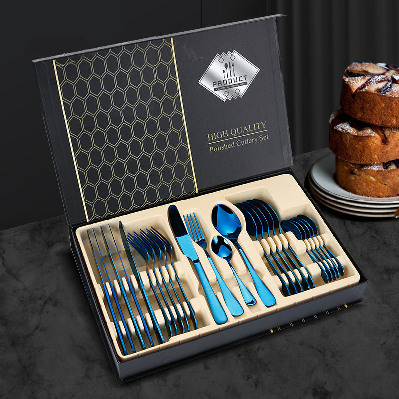 Beverly™ Bestek Dinerset | Luxe 24-Delige Tafelbestek Set voor 6 Personen