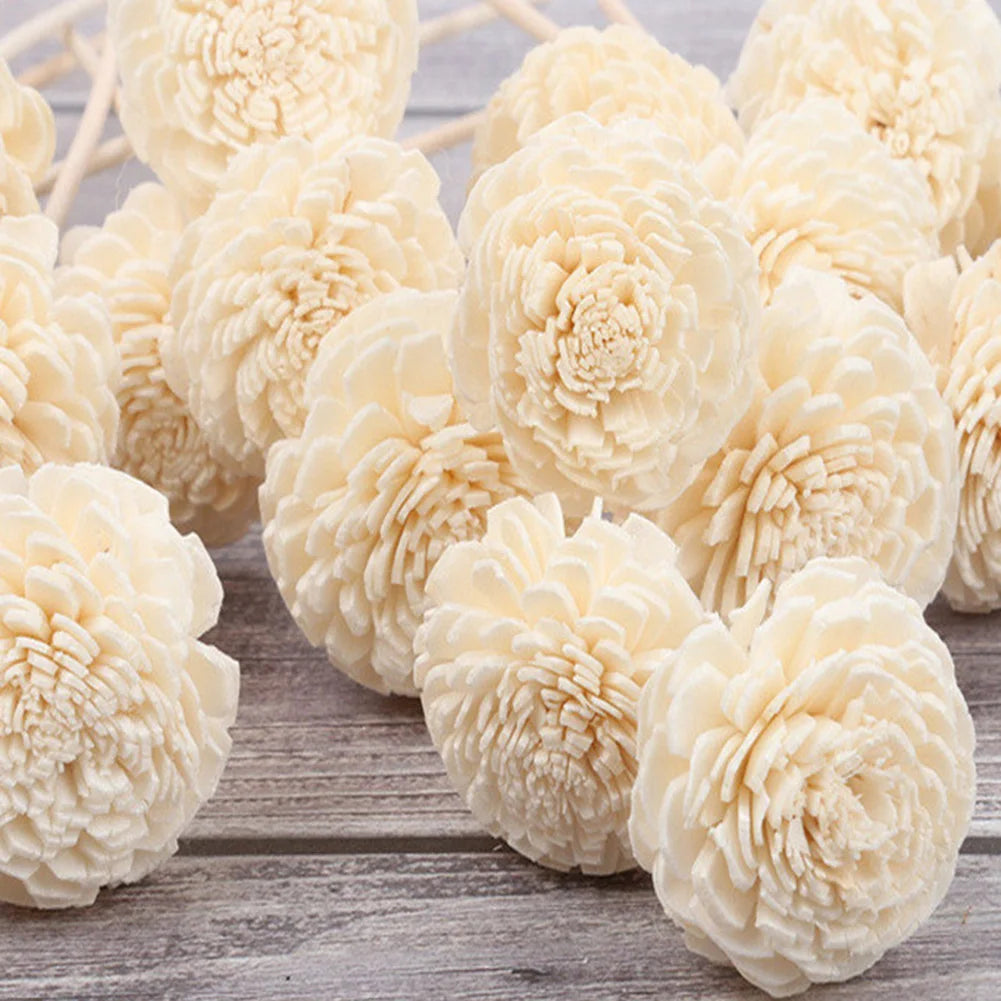 3x Bloemen Geurstokjes Rattan | Geur Diffuser Navulling | Vuurloze Aroma Decoratie Voor Thuis