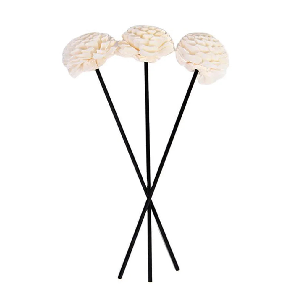 3x Bloemen Geurstokjes Rattan | Geur Diffuser Navulling | Vuurloze Aroma Decoratie Voor Thuis