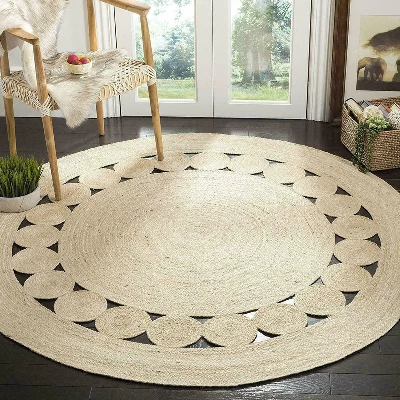 JuteNest - Stijlvol Jute Tapijt voor een Duurzaam Wooncomfort in je Huiskamer