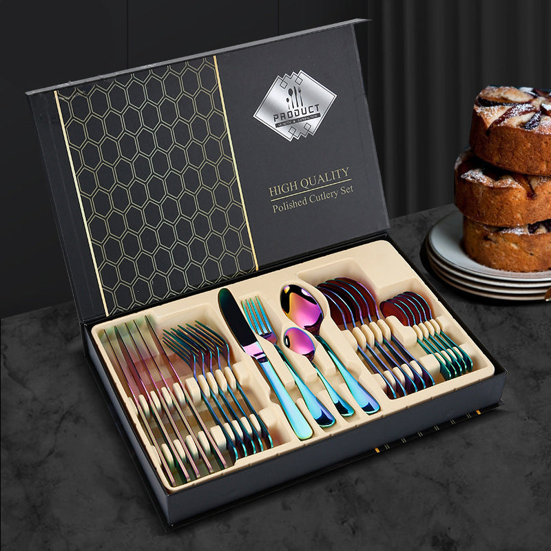 Beverly™ Bestek Dinerset | Luxe 24-Delige Tafelbestek Set voor 6 Personen