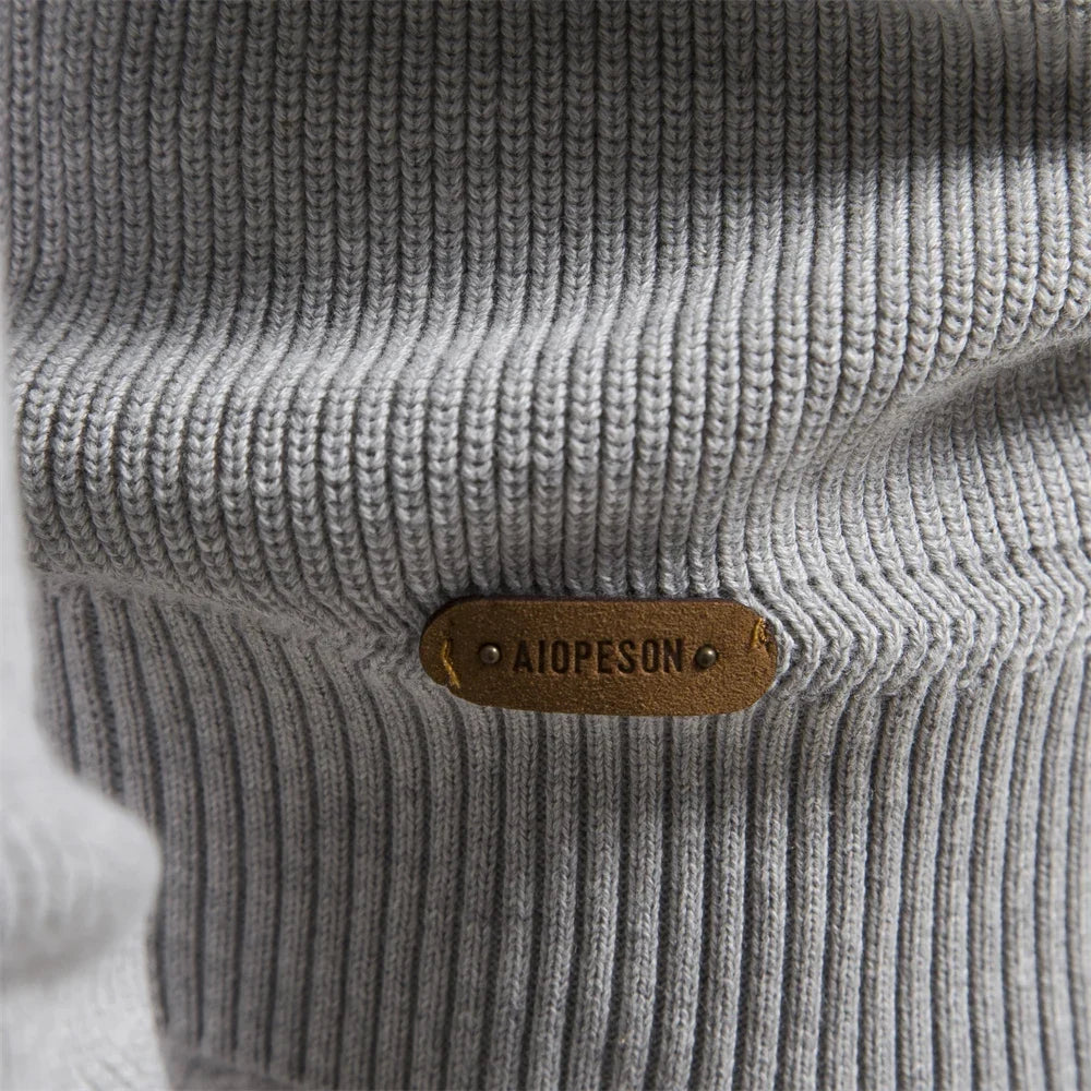 Halden Heren Cardigan met Hoge Col en Rits - Zacht Katoenen Vest met Moderne Snit voor Herfst en Winter - Casual Herenvest in 5 Kleuren