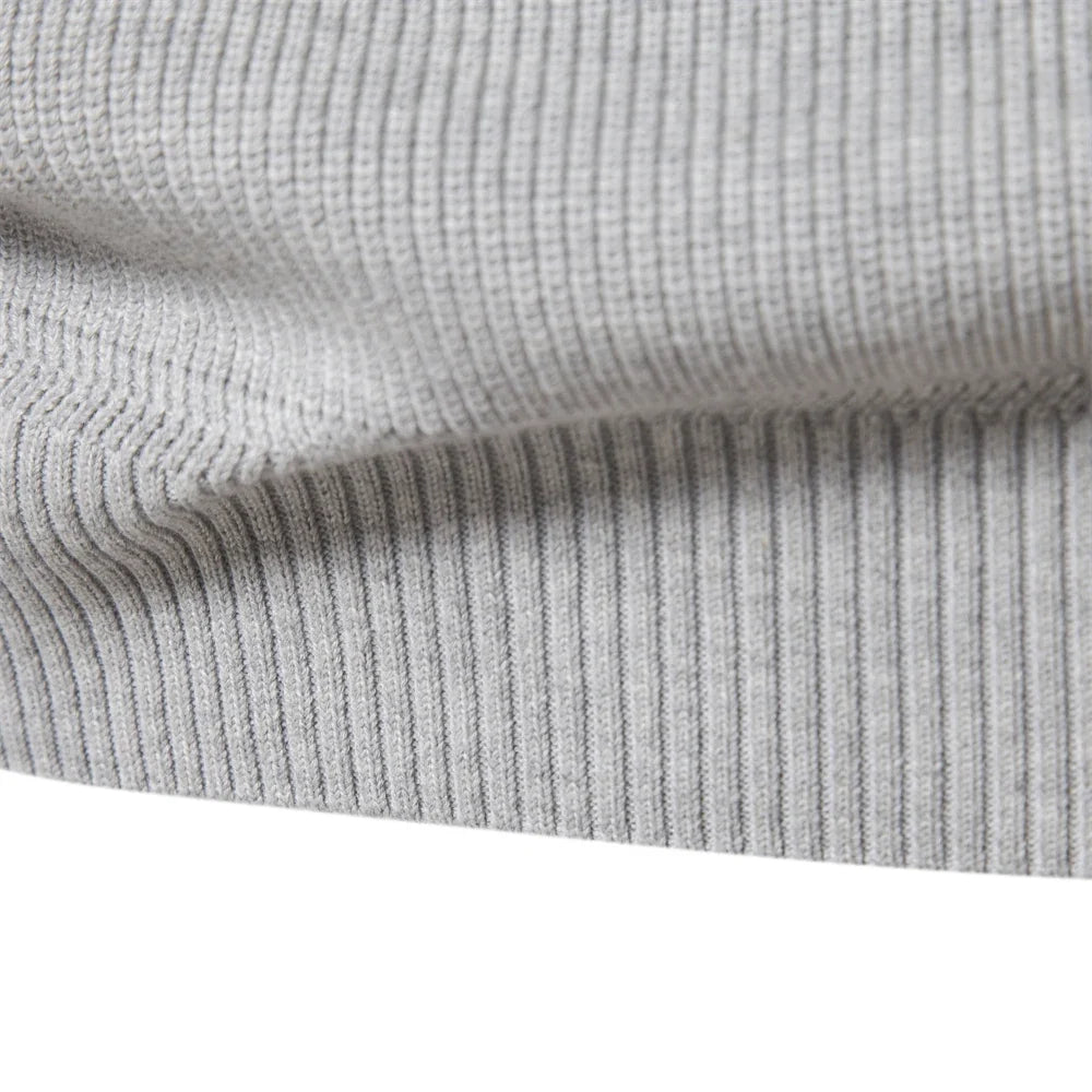 Halden Heren Cardigan met Hoge Col en Rits - Zacht Katoenen Vest met Moderne Snit voor Herfst en Winter - Casual Herenvest in 5 Kleuren