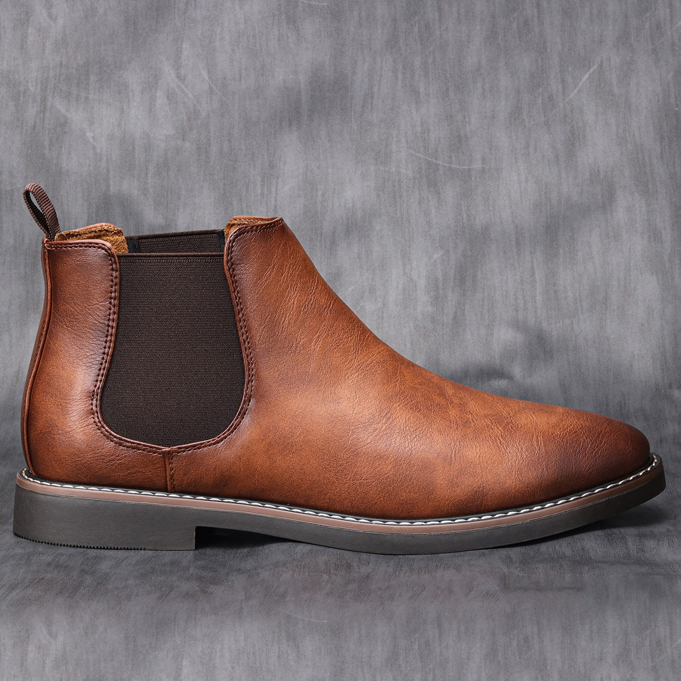 Heren Chelsea Laarzen met Elastische Zijpanelen – Comfortabele en Stijlvolle Boots voor Casual en Formele Gelegenheden