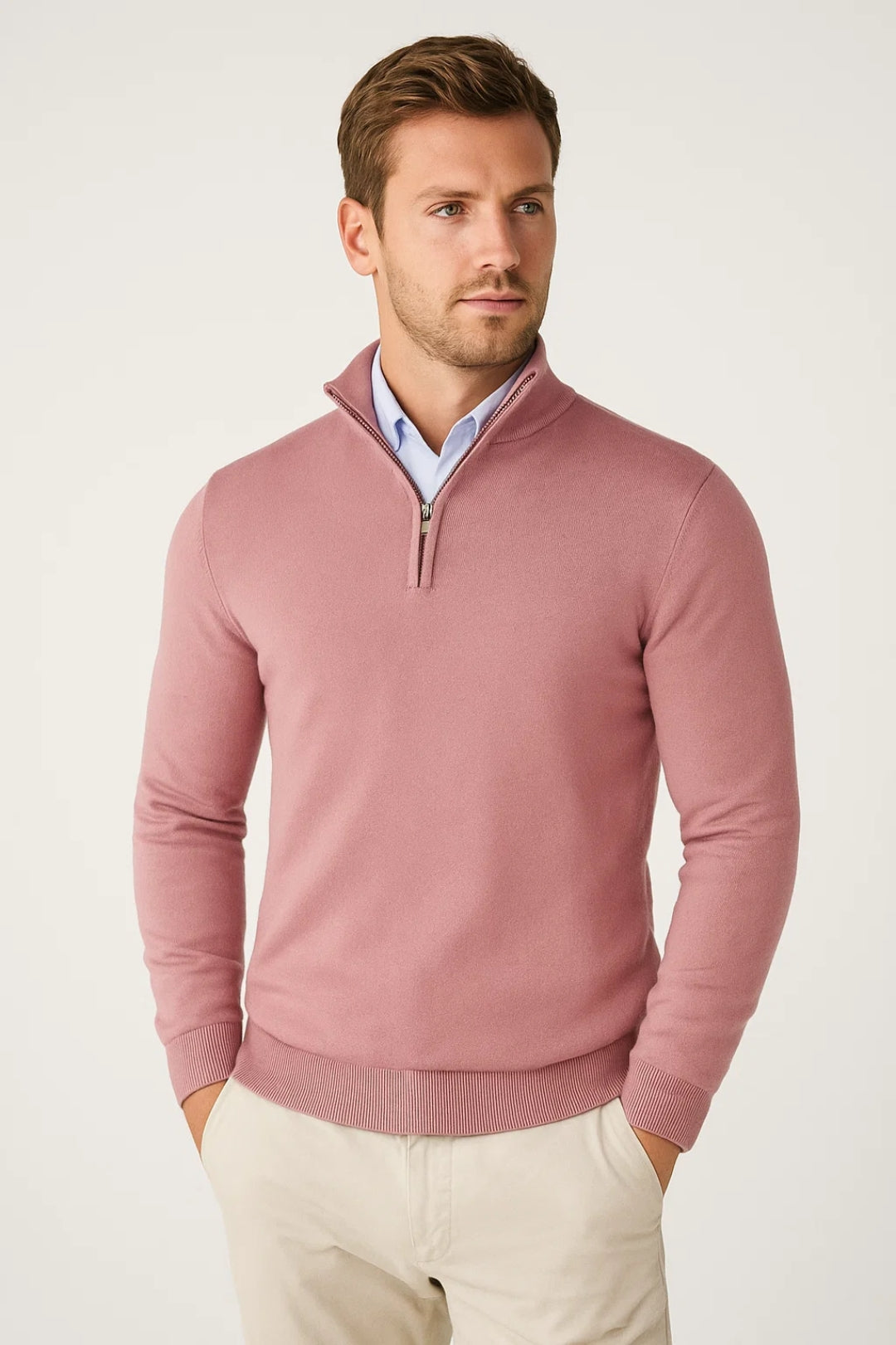 Trui Heren | Ritskraag | Half Zip | Winter | Comfortabele pasvorm | Ideaal voor koude dagen