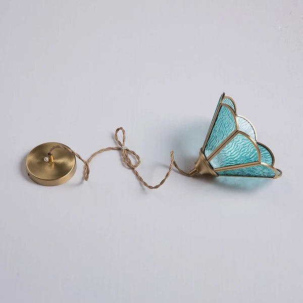 Klassieke Glas In Lood Hanglamp | Vintage Glas In Lood Hanglamp Messing Metaal LED E27 110-240V Levendige Kleuraccenten Tijdloze Vintage Stijl Elegante Afwerking Verlichting 5-10m²